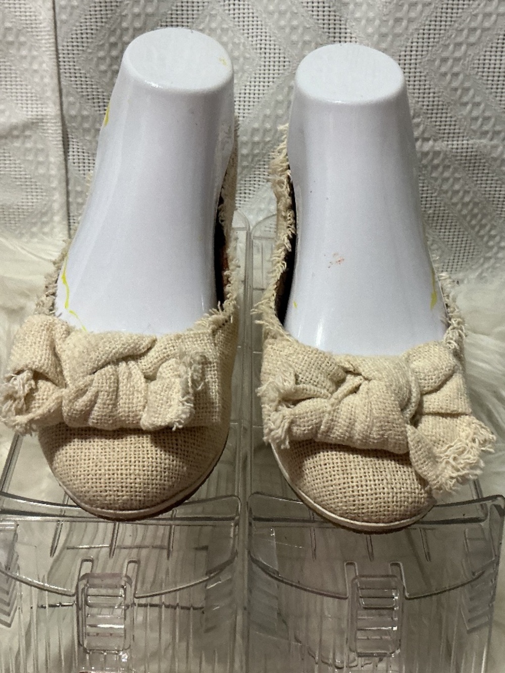 Burlap fabric flats